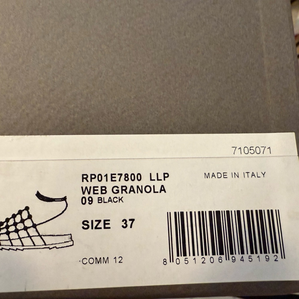 NIB Rick Owens SS25 Black Leather Web Birkenstock Sandals - Size IT37/US7 - Picture 9 of 9